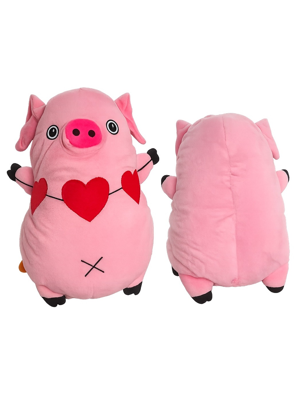 Pink Heart Garland Plush Pig Stuffed Animal